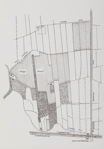  Manuscriptkaartje van het gebied tussen de Hoendersteeg en de Langbroekerwetering