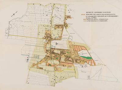  Gemeente Driebergen-Rijsenburg met bebouwde kom, het gebied van het vastgesteld partieel uitbreidingsplan en het ...