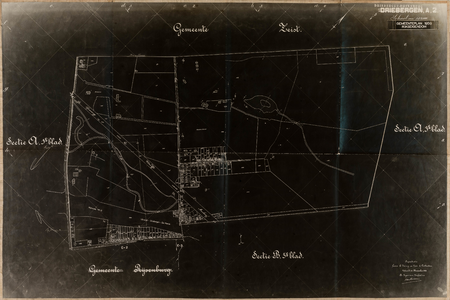  Kadastrale gemeente Driebergen-Rijsenburg, sectie A, 2de blad (gemeenteplan) (reproductie, negatief)