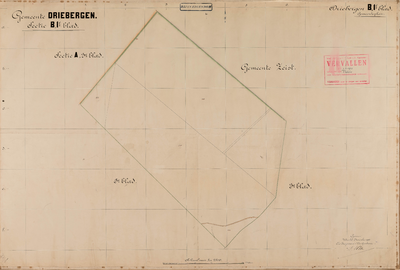  Kadastrale gemeente Driebergen-Rijsenburg, sectie B, 1ste blad (gemeenteplan)