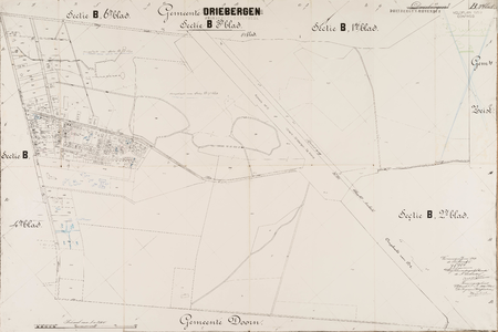  Kadastrale gemeente Driebergen-Rijsenburg, sectie B, 3de blad (veldplan) (reproductie)