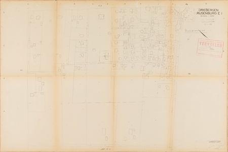  Kadastrale gemeente Driebergen-Rijsenburg, sectie E, 1ste blad (gemeenteplan) (reproductie)