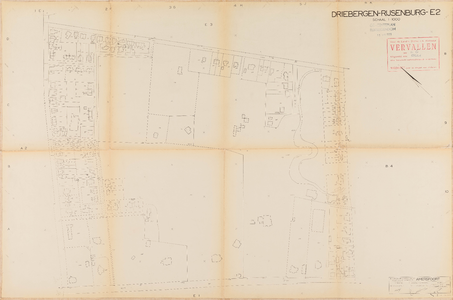  Kadastrale gemeente Driebergen-Rijsenburg, sectie E, 2de blad (gemeenteplan) (reproductie)