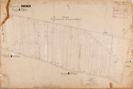  Kadastrale gemeente Rhenen: Sectie A, 1ste blad (gemeenteplan)