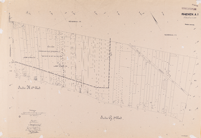  Kadastrale gemeente Rhenen: Sectie A, 1ste blad (gemeenteplan), ondergrond 1932