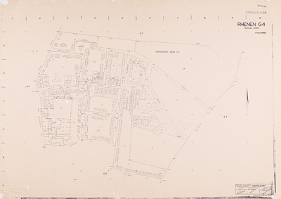  Kadastrale gemeente Rhenen: Sectie G, 4de blad (gemeenteplan, reproductie), ondergrond 1954