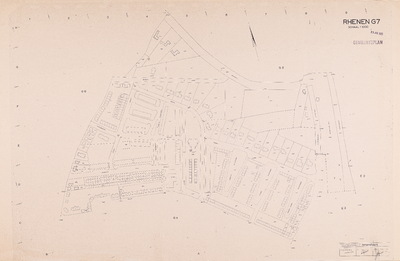  Kadastrale gemeente Rhenen: Sectie G, 7de blad (gemeenteplan, reproductie), ondergrond 1958
