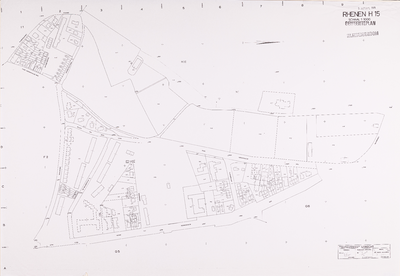 Kadastrale gemeente Rhenen: Sectie H, 15de blad (gemeenteplan, reproductie), ondergrond 1973