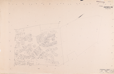  Kadastrale gemeente Rhenen: Sectie H, 16de blad (gemeenteplan, reproductie), ondergrond 1975