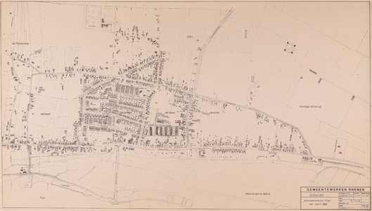  Gemeente Rhenen - Huisnummerkaart Elst per 1 april 1982