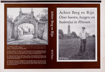  Omslag van het boek 'Achter Berg en Rijn. Over boeren, burgers en buitenlui in Rhenen' door H. Deys