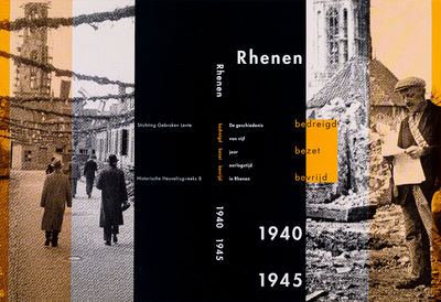  Omslag van het boek 'Rhenen, bedreigd, bezet, bevrijd; De geschiedenis van vijf jaar oorlogstijd in Rhenen' door H. ...