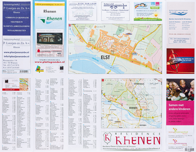  Plattegrond gemeente Rhenen (overzichtskaart) met Elst (9de editie)