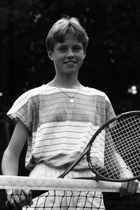 Tennisster Jolanda van de Linde Sportpark Candia