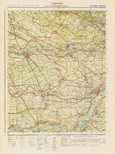  Topografische Karte der Niederlande 1:50.000. Truppenkarte. Ausgabe Nr. 3. Stand: 1942 (39 West. Rhenen)