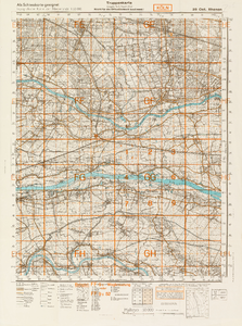  Topografische Karte der Niederlande 1:50.000 (39 Ost. Rhenen). Truppenkarte. Ausgabe Nr. 3. Stand: 1942 [latere druk ...