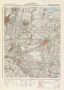 Topgrafische Karte der Niederlande 1:50.000 (32 West. Amersfoort). Sonderaugabe. Ausgabe nr. 2, Stand: 1928, Einzelne ...
