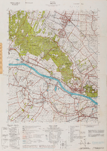 Topografische kaart 1:25.000. Blad 39E Rhenen. Dienstgeheim. 1ste Edition-T.D.