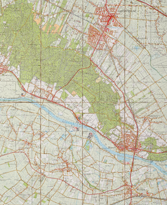  Topografische kaart 1:25.000. Blad 39E Rhenen