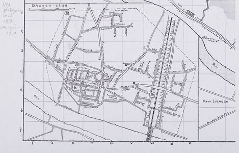  [Deel van een stadsplattegrond van Rhenen (fotocopie)]