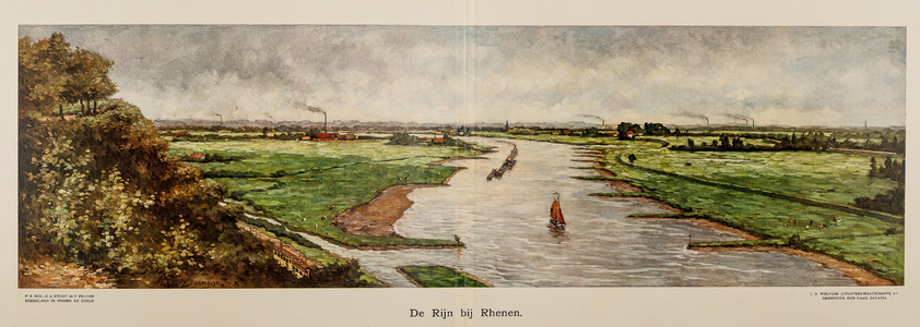  De Rijn bij Rhenen [schoolplaat]