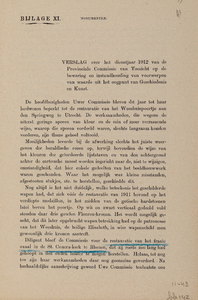  Titelpagina van het 'Verslag over het dienstjaar 1912 van de Provinciale Commissie van Toezicht op de bewaring en ...