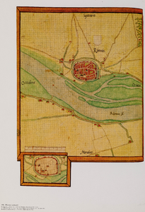  Rhenen (reproductie netkaart, oorspronkelijk 3de kwart 16de eeuw)
