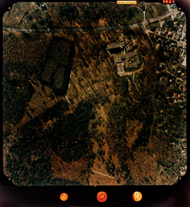  Luchtfoto (kleur) gemeente Doorn: Heuvelrug-zijde met oa. Zonnehuis, Rijksstraatweg (nr. 5851)
