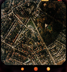  Luchtfoto (kleur) gemeente Doorn: Heuvelrug-zijde met oa. Oude Arnhemse Bovenweg, Drift, Oranjestein (nr. 5879)