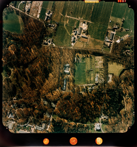  Luchtfoto (kleur) gemeente Doorn: Langbroek-zijde met oa. Achterweg, park Huis Doorn, Aardenburg (nr. 5887)