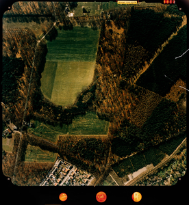  Luchtfoto (kleur) gemeente Doorn: Langbroek-zijde met oa. Palmstad, Moersbergselaan, Molenweg (nr. 5912)