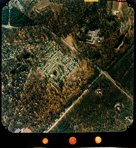  Luchtfoto (kleur) gemeente Doorn: Heuvelrug-zijde met oa. Zorginstelling Bartimeus, Recreatiepark Het Grote Bos (nr. 5931)