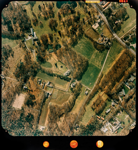  Luchtfoto (kleur) gemeente Doorn: Heuvelrug-zijde met oa. Driebergsestraatweg, Hydeparklaan, De Horst (nr. 5941)
