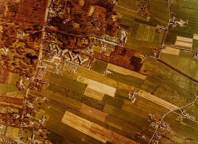  Luchtfoto (kleur) gemeente Doorn: Langbroek-zijde met oa. Driebergsestraatweg, Park Boswijk, Sterkenburgerlaan, Gooyerdijk
