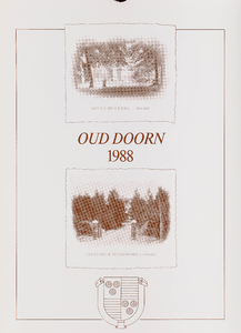  Omslag kalender Oud Doorn 1988 met 12 maandbladen met een historische afbeelding