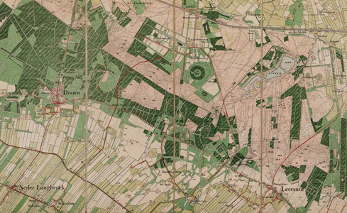  Topografische kaart 1:25.000 blad no. 466 (Doorn) (verkend in 1885 en 1891)
