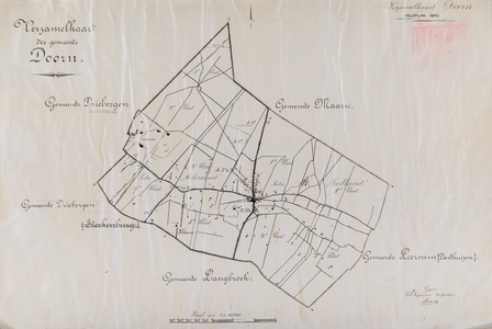  Kadastrale gemeente Doorn, verzamelplan (veldplan) (reproductie)