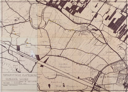  Topografische plattegrond van de gemeente Cothen