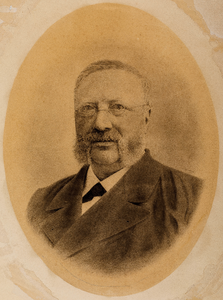  Portrettekening van Gijsbertus Vernooy (1838-1913), oud-wethouder en raadslid van Cothen