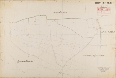  Kadastrale kaart gemeente Cothen, sectie C, 2de blad (veldplan)