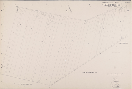  Kadastrale gemeente Langbroek, sectie C, 3de blad (gemeenteplan) (reproductie)