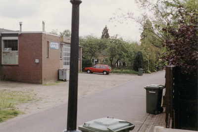  Carrosseriebedrijf campa (carosseriebedrijf M Ploeg Amerongen) met straatbeeld. Gesloopt in 1996