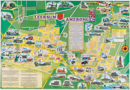  Gemeenteplattegrond ter promotie van bedrijven in Amerongen en Leersum anno 1999