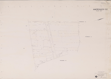  Gemeente Amerongen, sectie G, 2de blad (reproductie). 1:2000