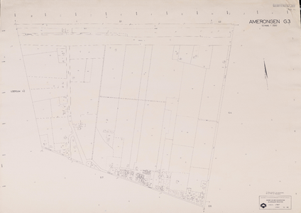  Gemeente Amerongen, sectie G, 3de blad (reproductie). 1:2000