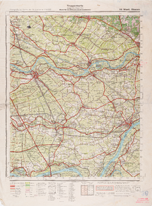  Topografische Karte der Niederlande 1:50.000 (39 West. Rhenen). Truppenkarte. Ausgabe Nr. 3. Stand: 1942