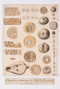  Compilatie van archeologische voorwerpen uit Dorestad