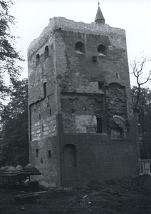  Donjon van Kasteel Duurstede tijdens de restauratie van 1984 - 1985