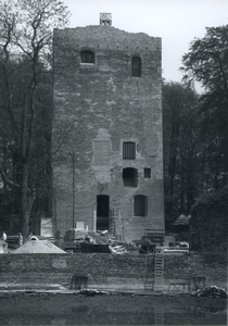  Donjon van Kasteel Duurstede tijdens de restauratie van 1984 - 1985