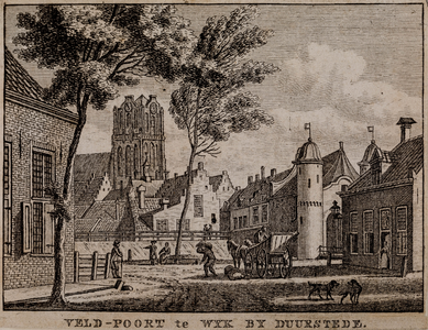  Gezicht vanuit het noorden op de Veldpoort te Wijk bij Duurstede na de verbouwing in 1766